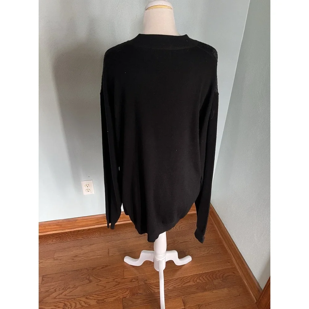 Cigar‎ Couture Central Vertical Pattern Textured Sweater Pullover Sz 2XL XXL